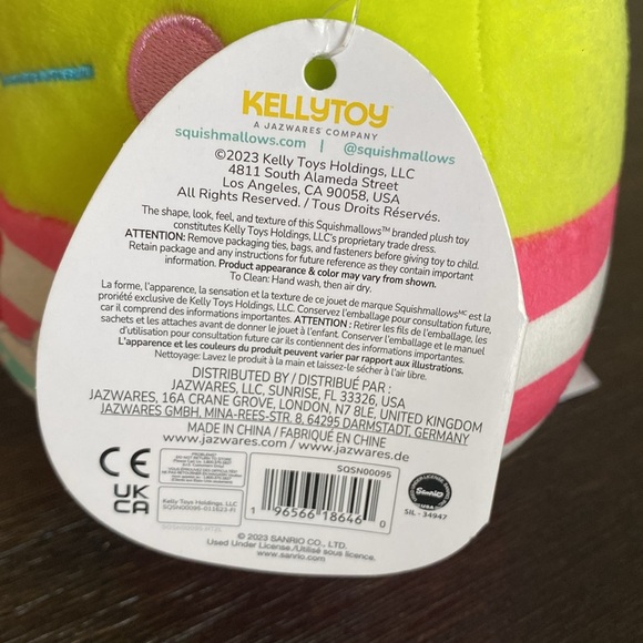 6.5” Keroppi Pool Squad Squishmallow - NEW WITH TAGS! sanrio hello kitty - Picture 4 of 6